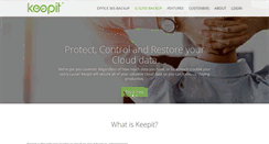 Desktop Screenshot of keepit.com