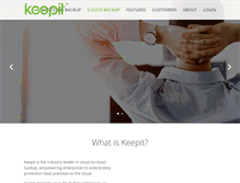 Tablet Screenshot of keepit.com